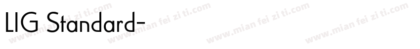 LIG Standard字体转换